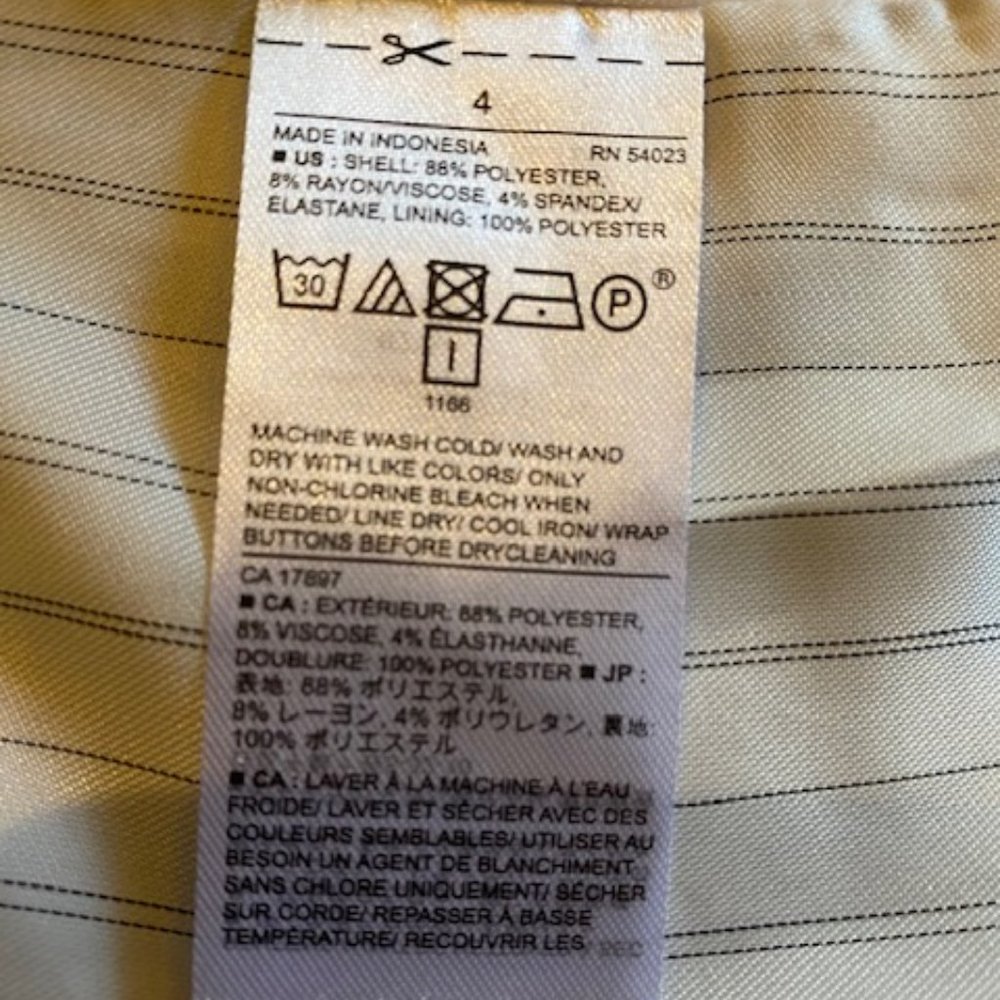 Banana Republic Blazer size 4 gray - Picture 4 of 5